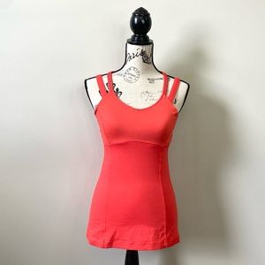 Lululemon Happy Strappy Workout Tank top (shade Alarming)